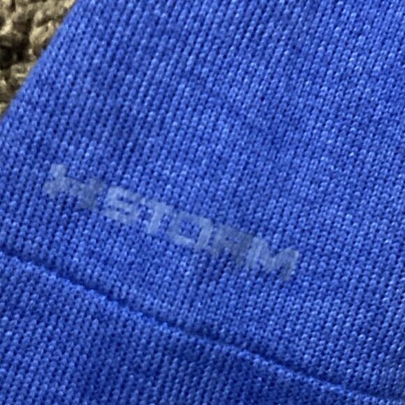 Men’s Medium Under Armour Golf X Storm Cold Gear Blue Pullover - Picture 9 of 13
